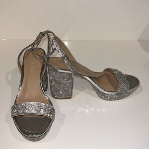 BCBG rhinestone heels